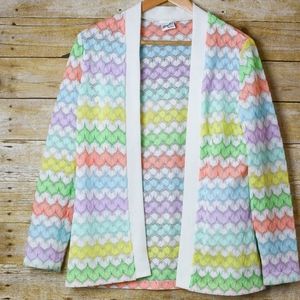 Altogether Cardigan Open Front Multicolor Vibrant